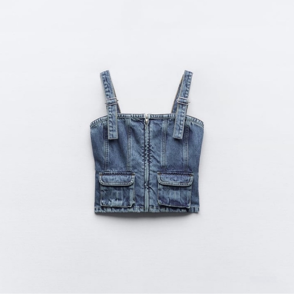 Zara TRF Denim Top